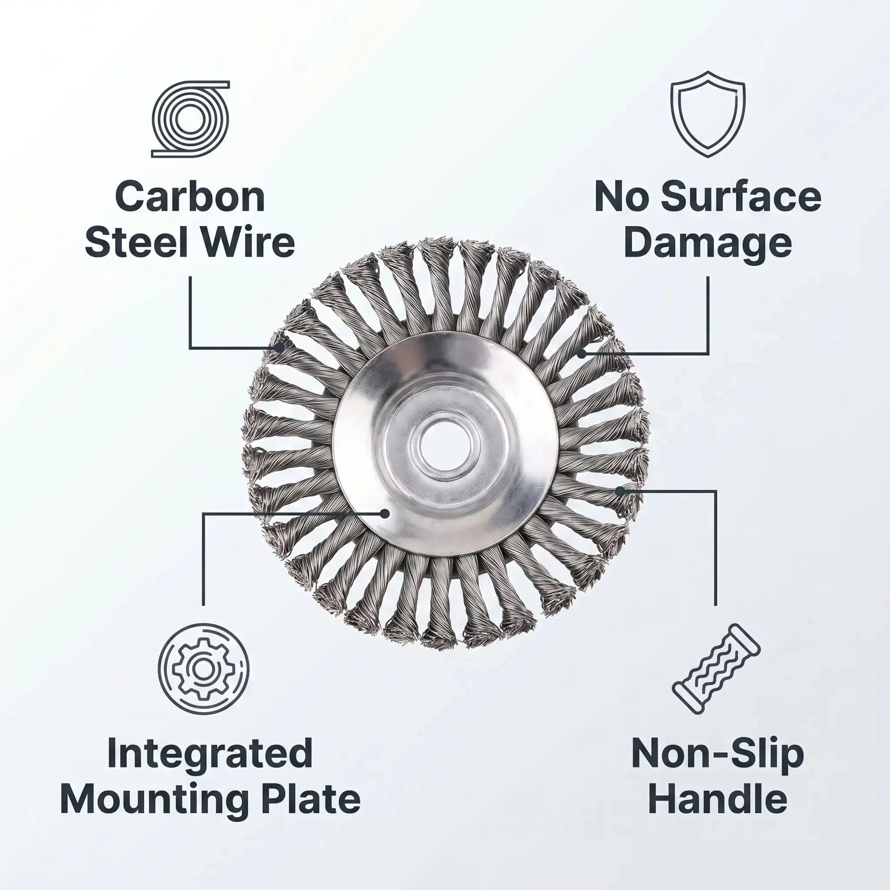 Weed Trimmer Head Brush Cutter Integrated Mounting Plate - Image 3